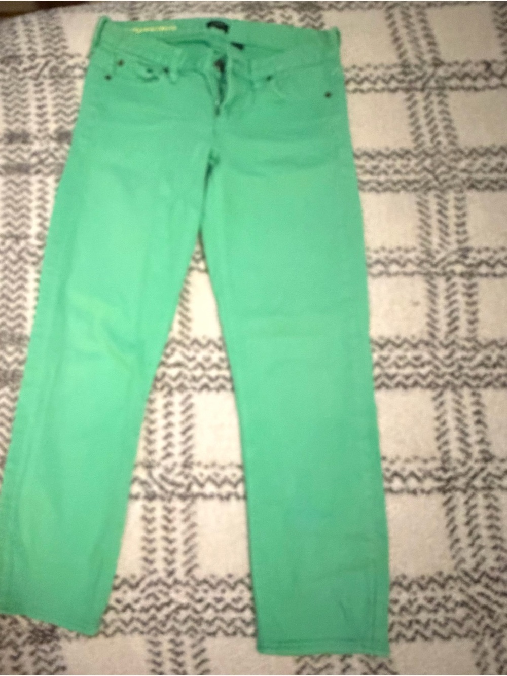J. Crew Mint Green Straight-Leg Pants